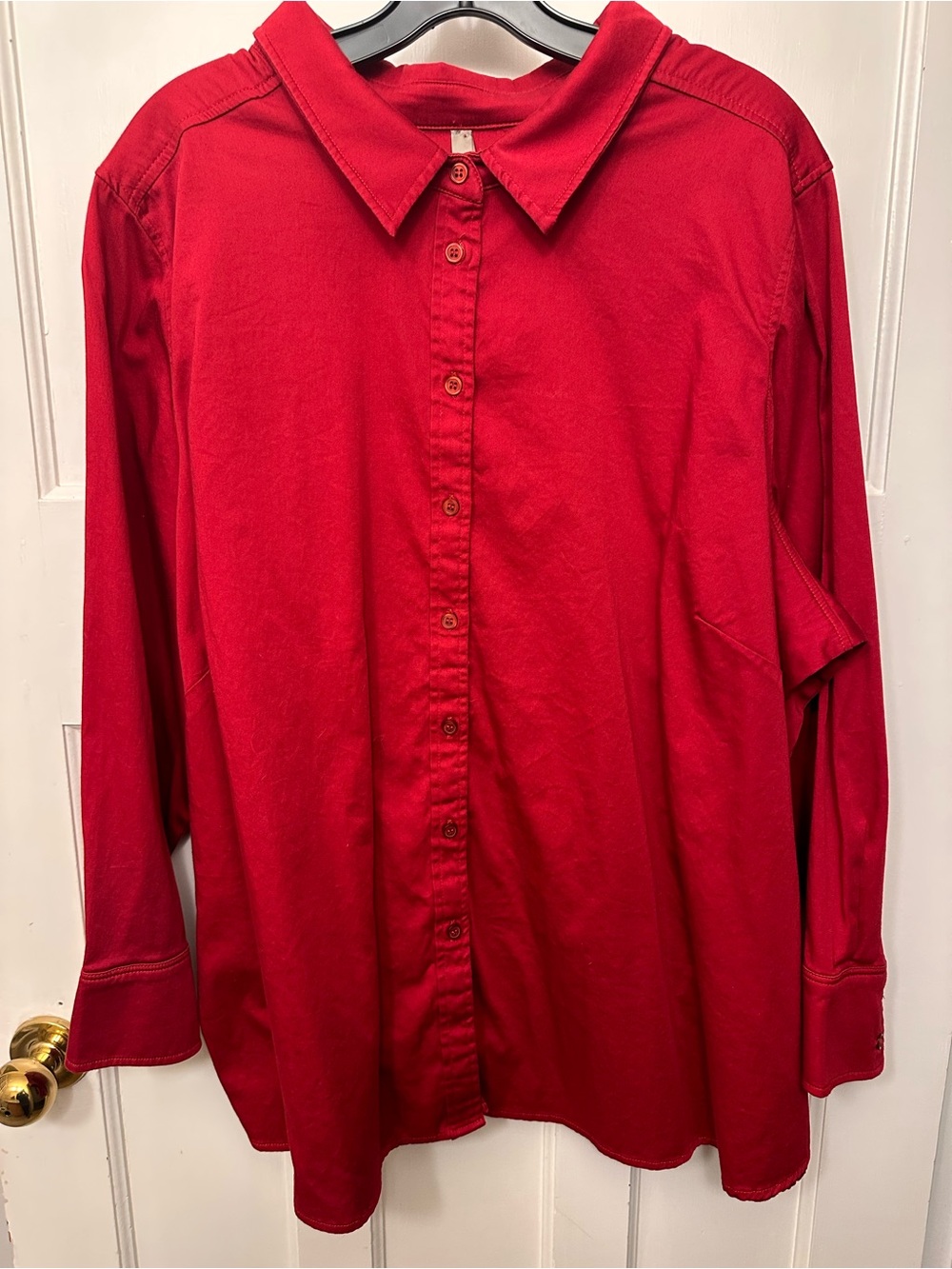 ⭐️ 5X Penningtons Red Long-Sleeve Button-Down Shirt